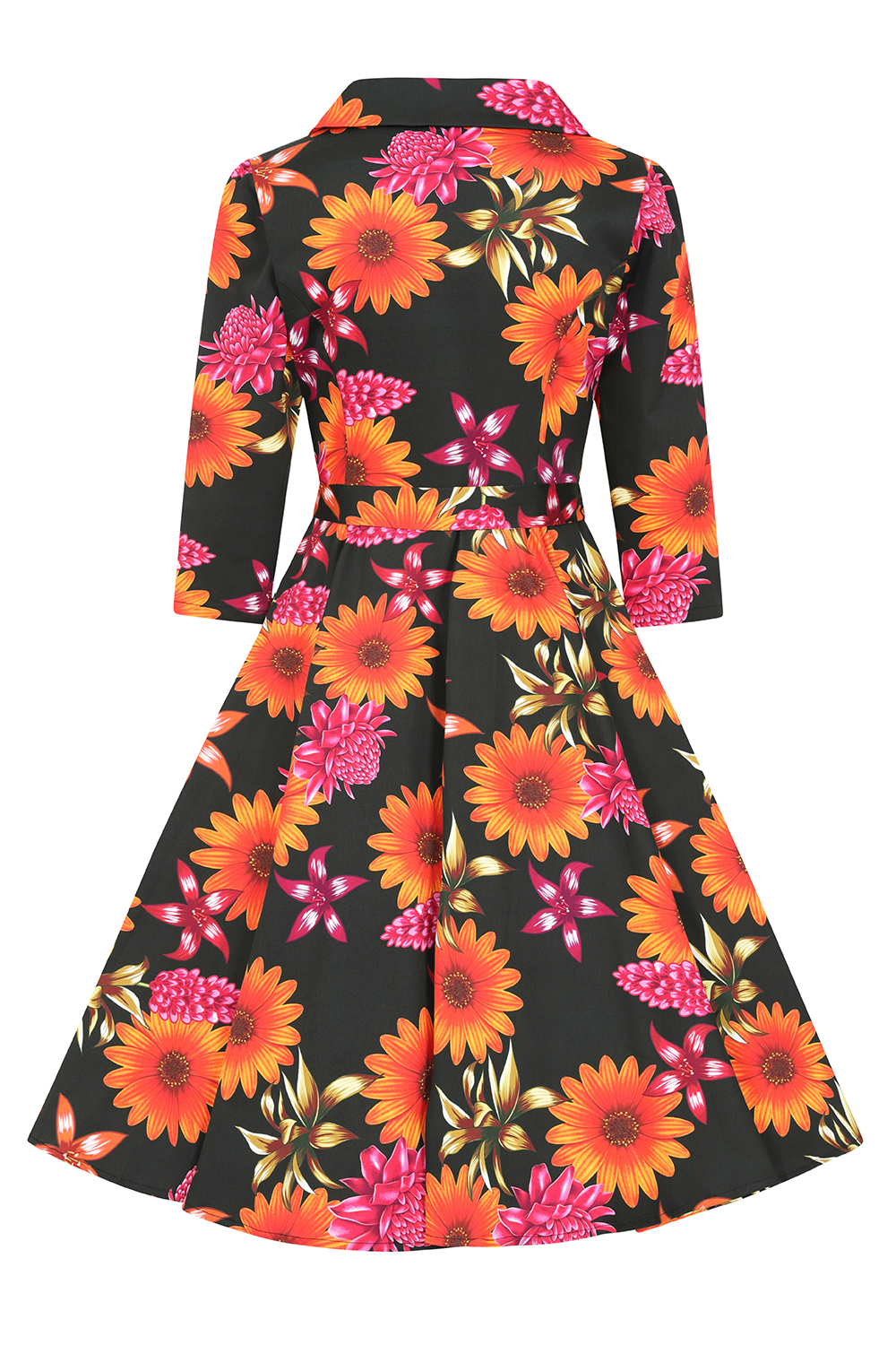 Eden Floral Swing Dress in Plus Size